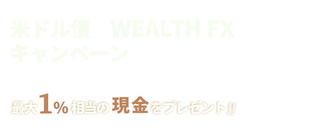 �ăh���~Wealth FX�L�����y�[��