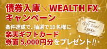 �����Ɂ~WEALTH FX�L�����y�[��