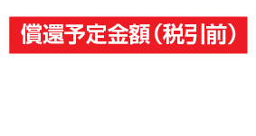 償還予定金額(税引前)