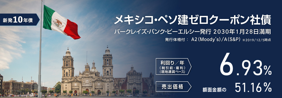 メキシコ・ペソ建債券 | JTG証券