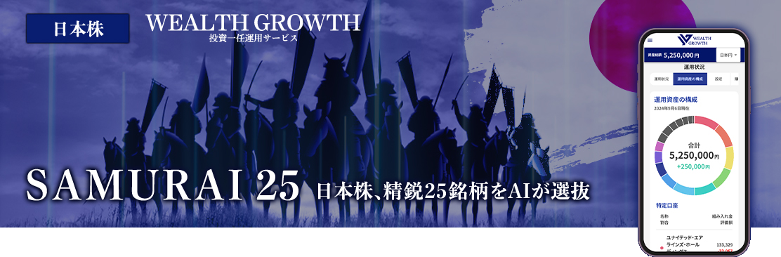 WEALTH GROWTH　日本株コース(SAMURAI 25/さむらい25)